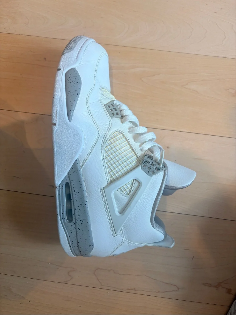 Jordan White Sneakers with Red Jumpman